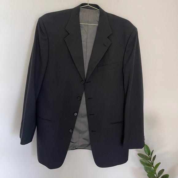 Monsieur By Givenchy Four Button Closure Pure Wool Sports Coat/Suit Jacket 43L - Picture 3 of 12